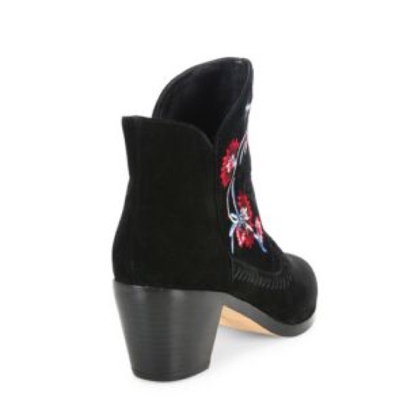Rebecca Minkoff LuLu Suede Western Ankle Booties - Picture 8 of 8